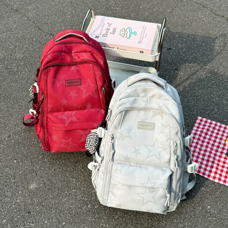 新款2026春天上新易搭尼龙布双肩包女大容量多用旅行包百搭