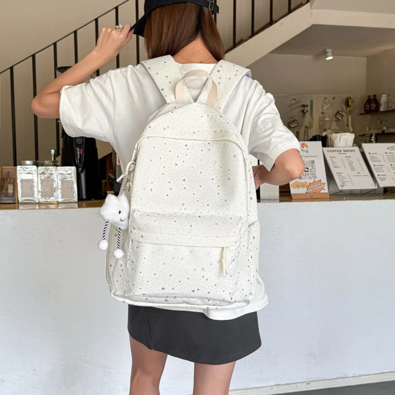 新款韩版潮背包简约大容量单肩包高级感女学生书包