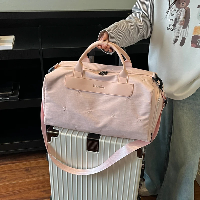 手提式女包短途可以挂拉杆箱手提包女