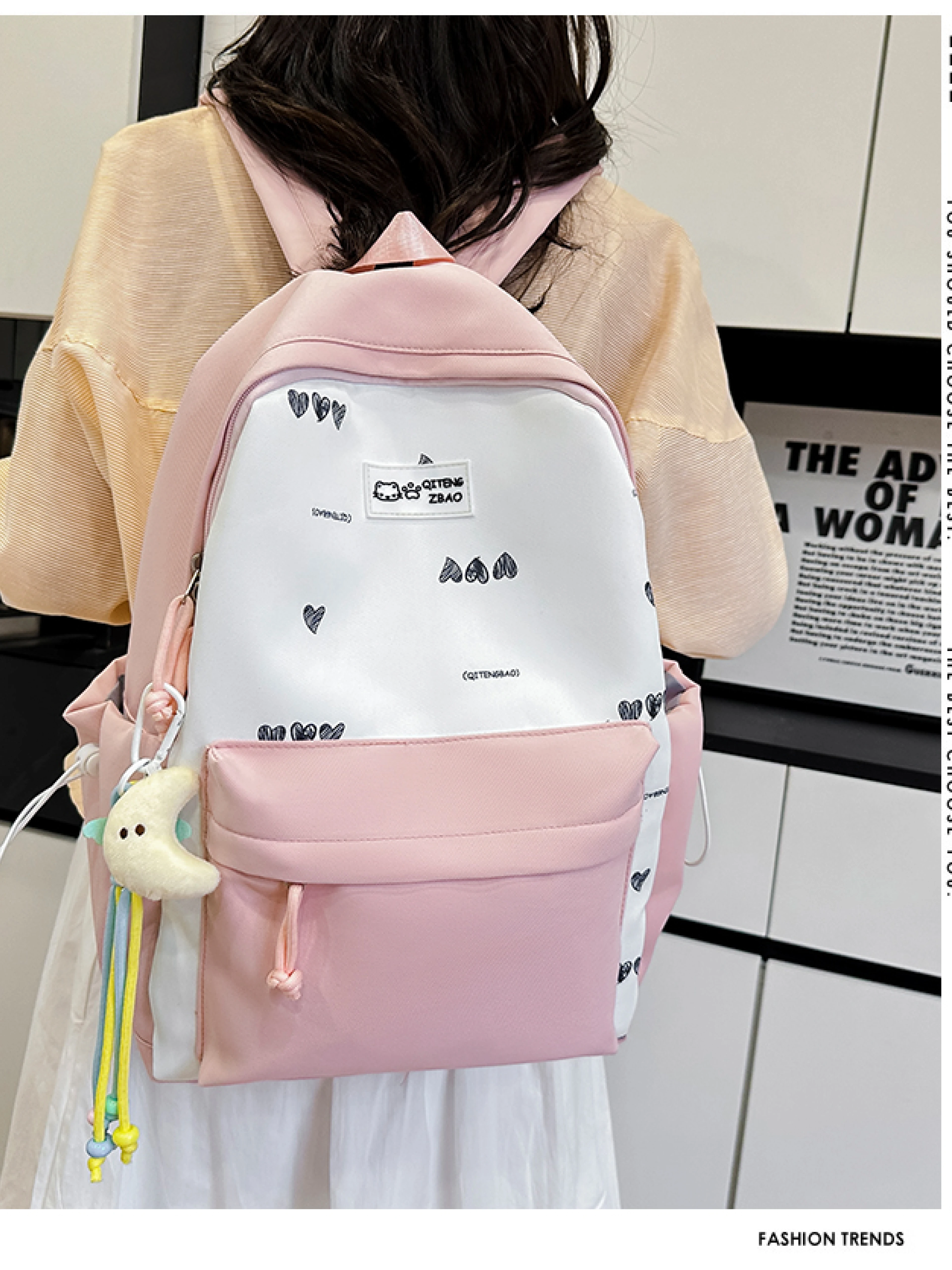 2653新款初高中双肩背挂件+2