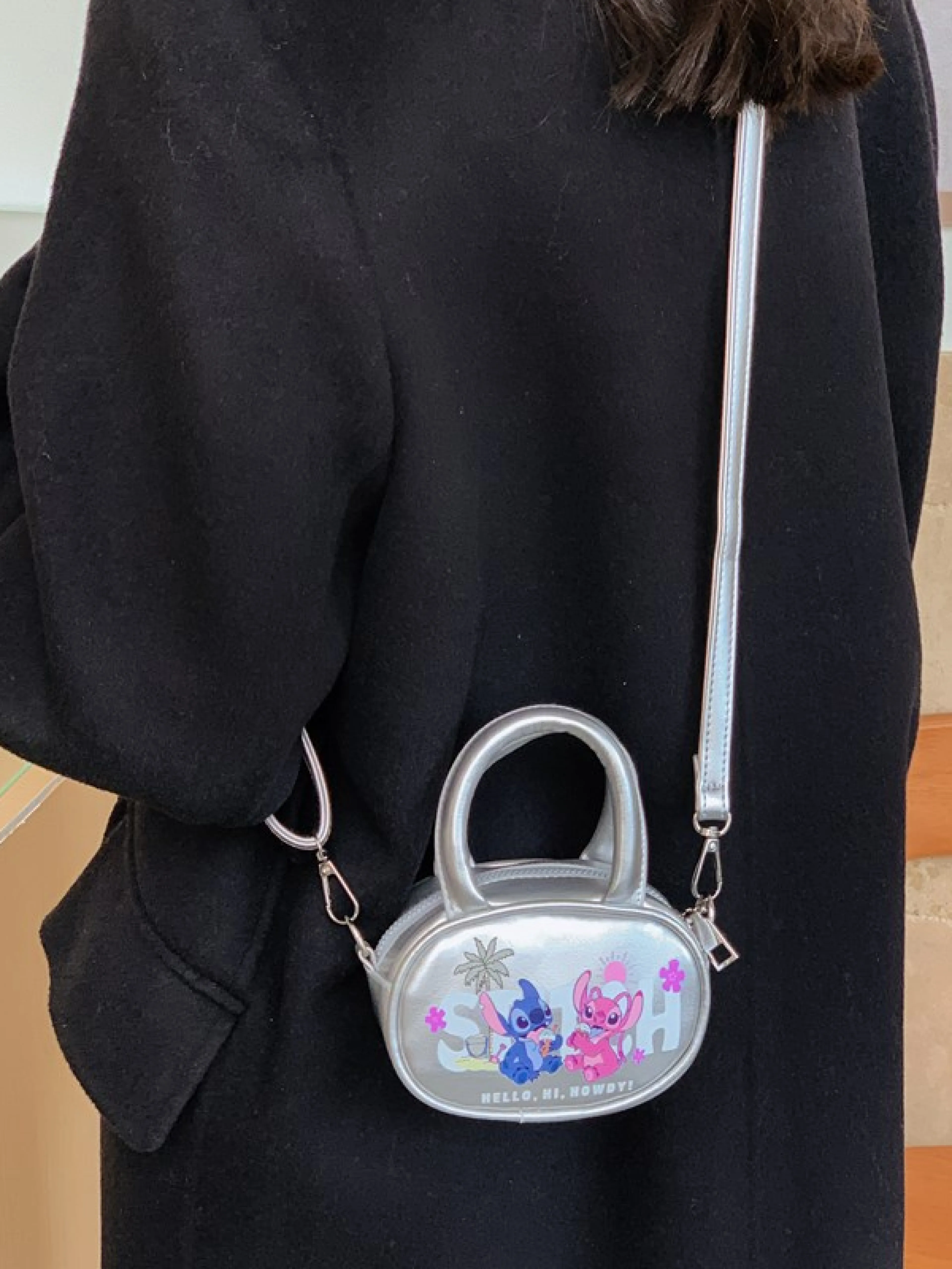 迪士尼手提包卡通单肩包可爱儿童小包迷你斜挎收纳包女孩口红包